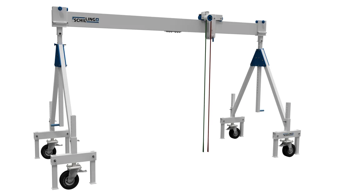 Fahrgestell für SCHILLING - Alu-Portalkran stationär (Innen- und Außenbereich) – 4