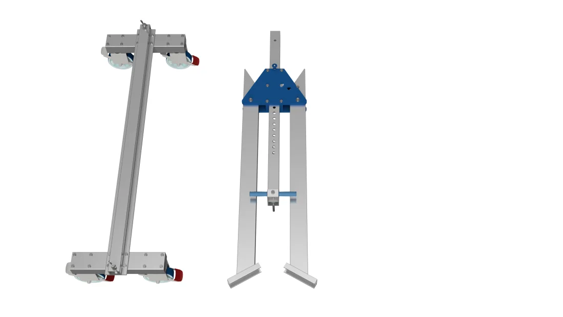 SCHILLING - Alu-Portalkran fahrbar unter Last, klein, Doppelträger, RI – 5