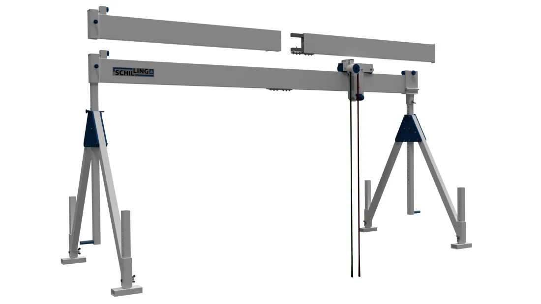 SCHILLING - Alu-Portalkran stationär, klein, Einzelträger – 7