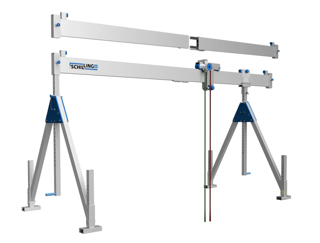 SCHILLING - Alu-Portalkran stationär, klein, Einzelträger – 7