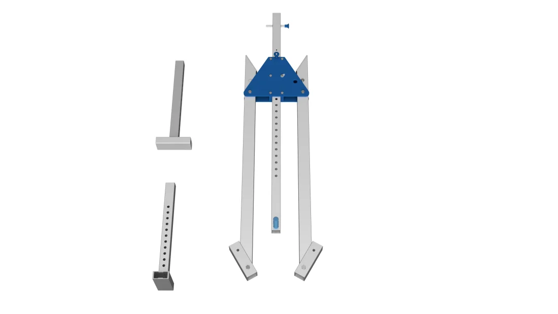 SCHILLING - Alu-Portalkran stationär, mittel, Einzelträger – 5
