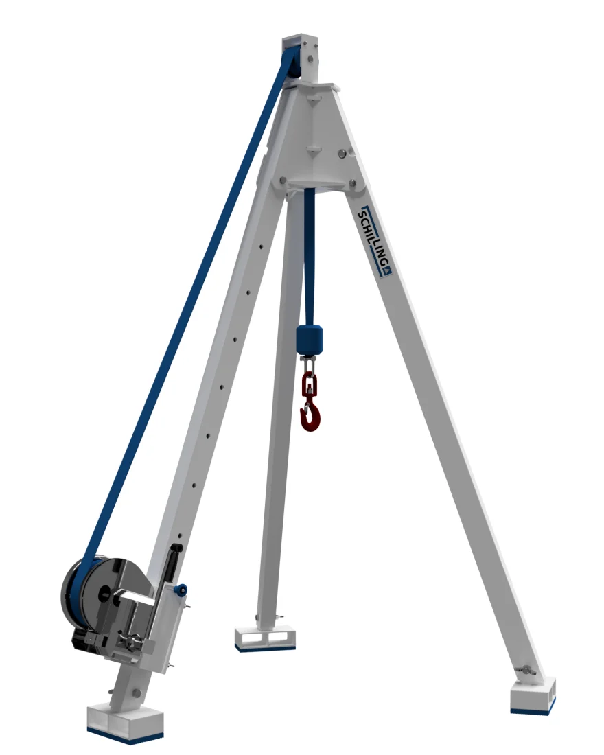 SCHILLING - Alu-Dreibock mit Handwinde