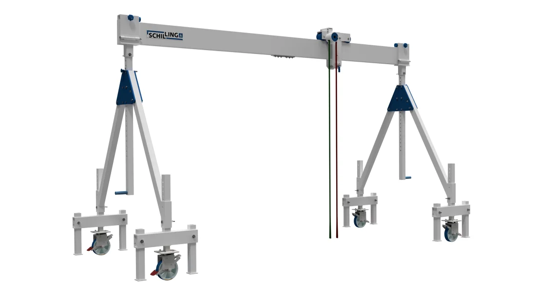 Fahrgestell für SCHILLING - Alu-Portalkran stationär (Innenbereich) – 4